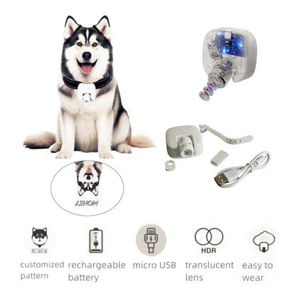 Photographic Projection Social Lamp for Single Pet / Dog Walking Light / Custom Pet Gift